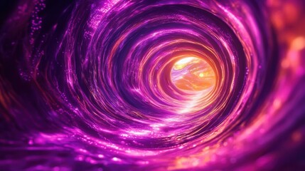 Wall Mural - step into a mesmerizing violet passageway filled with radiant luminosity.