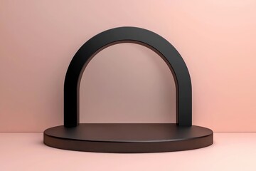 Wall Mural - High-quality black frame in 3D, ideal for creative ad layouts.