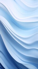 Wall Mural - digital technology silver and white abstract wave poster background