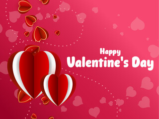 valentine’s day love word hand drawn lettering and calligraphy with cute heart on red, white and pin