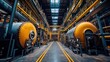 © Almahyra - Industrial factory interior with large tanks and machinery.