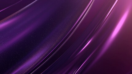 Abstract purple gradient background with smooth, reflective surfaces and subtle sparkles