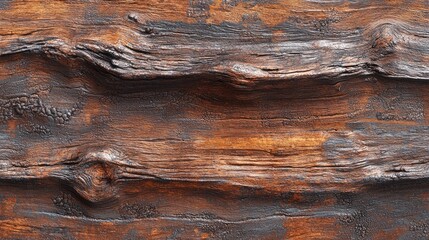 Poster - This seamless wood texture features warm brown tones, ideal for backgrounds and interior design projects. Enhance your creative work with this natural, rustic element.