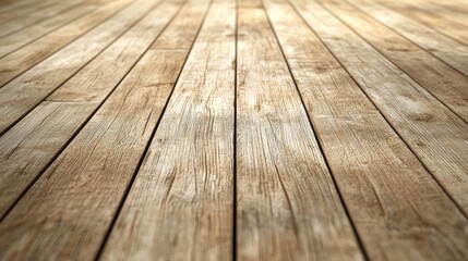 Poster - This image features a seamless background of textured wooden planks in light brown, perfect for use in interior design projects or as a rustic backdrop in various creativ