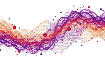 Trendy abstract wireframe background. Modern science or technology art elements. Surface illustration. Abstract sphere background with plexus effect. 3D surface. Vector illustration.
