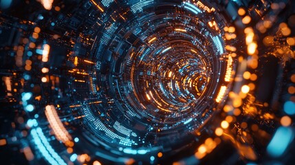 Poster - A striking close-up image of a central processing unit surrounded by intricate circuitry, showcasing the essence of modern technology and innovation in computing systems.