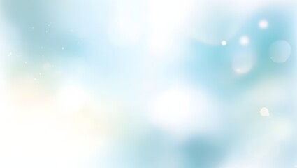 Wall Mural - a soft, blurred background featuring a light blue hue with shimmering, iridescent specks resembling 