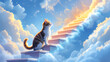 © Vior - Cat walking on a ladder to heaven