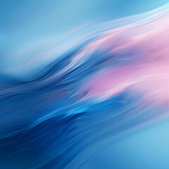 Wall Mural - a mesmerizing blue and pink blur abstract background, fluid gradients, generative ai