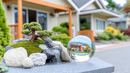 Wall Mural - Outdoor bonsai photography