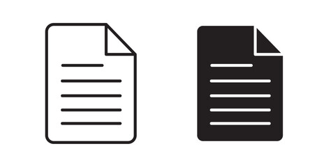 Poster - Document icons pack for ui designs