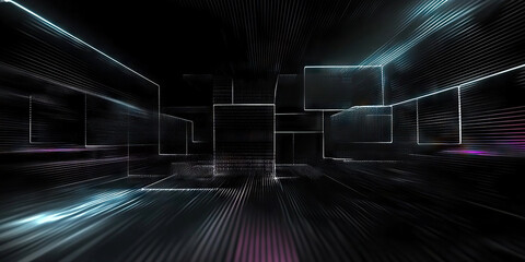 Wall Mural - digital background perfect for tech processes, neural networks, artificial intelligence, data transf