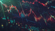 © Teeraphon - Abstract dark blue background with Colorful charts and graphs with statistics to innovative analyze business potential and forecast future development of companies growth.