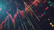 © Teeraphon - Abstract dark blue background with Colorful charts and graphs with statistics to innovative analyze business potential and forecast future development of companies growth.
