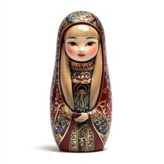 a matryoshka doll of a blonde chinese woman