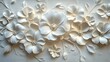 © Lingkan - Floral 3D White Embossed Design