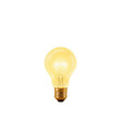 © thienhuong - Glowing lightbulb with stars on a transparent background