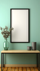 Wall Mural - digital poster mockup border decoration abstract graphic poster background