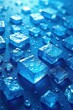 © chaikrit - Abstract geometric shapes, cool blue ice texture , teal, repeating