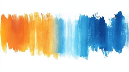 Leinwandbilder - Gradient shifting in minimalist pencil strokes showcasing a blend of warm and cool tones