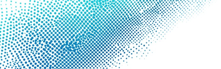 Aufkleber - Halftone design featuring aquamarine gradient transitioning to white with intricate dot patterns