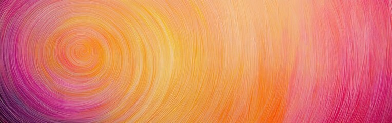 Leinwandbilder - Vibrant abstract circular pencil strokes create a gradient of warm hues blending seamlessly together
