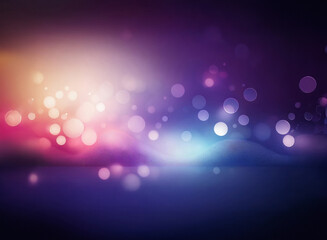 Poster - Abstract background with a grainy texture.  Soft, glowing circles in pink, purple, and blue hues create a dreamy, ethereal atmosphere. The colors blend seamlessly, creating a smooth, wavy effect.