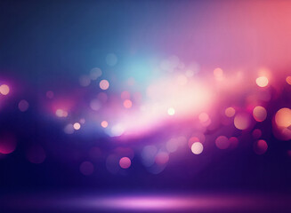 Aufkleber - Abstract background with grainy texture.  Shimmering, blurry lights in pink, purple, and blue hues create a dreamy, ethereal atmosphere.  The soft, glowing bokeh effect suggests movement and depth.
