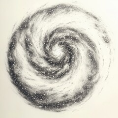 Poster - Spiral galaxy full of countless tiny stars captured in a stunning cosmic display