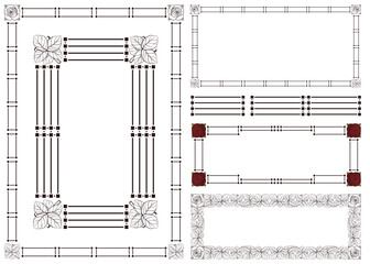 Wall Mural - Element flower for labels, banner and other design.