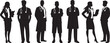 © Hossain - Medical staff silhouettes in a variety of attitudes