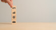 © Parradee - KPI concept. Wooden blocks with KPI icons,copy space. Key Performance   Indicator using business intelligence metrics connected to database. Business, finance, operations, sales, marketing performance