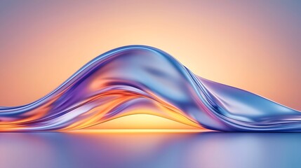 Poster - Surreal glowing sunset abstract background with vibrant hues of red orange and purple fading into deep blue shadows creating a visually striking and captivating scene