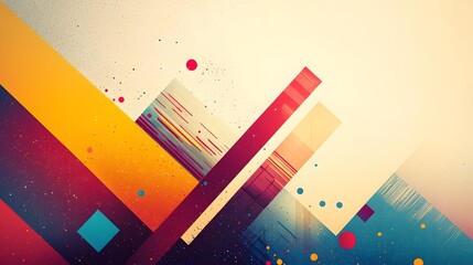 Leinwandbilder - Vibrant and bold abstract desktop wallpaper design featuring a fusion of colorful gradients and intricate geometric patterns creating a modern and captivating visual composition