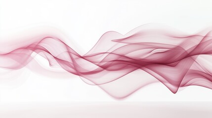 Canvas Print - a pink wave with a white background