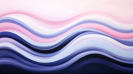 Wall Mural - a blue and pink wave with a white background