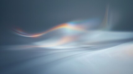 Wall Mural - a blurry image of a rainbow with a blue background