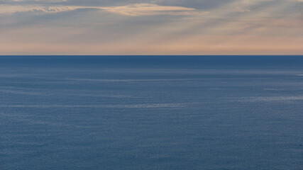 a large thundercloud over the horizon of the Black Sea