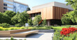 © JuanM - Modern architecture complements lush greenery in a vibrant urban park setting