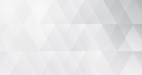 Wall Mural - 4k white luxury animated background with grey triangles hexagon diamonds stripes. light elegant dyna