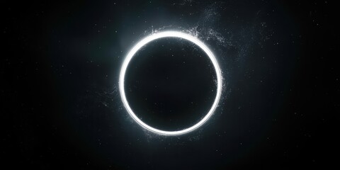 Wall Mural - Black and white photo of a circle