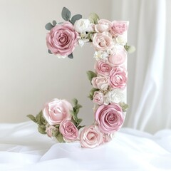 Wall Mural - Floral Letter Decoration