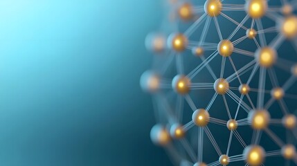 Fototapete - Circular abstract digital network visualization with glowing connections symbolizing efficient talent acquisition and strategic workforce planning for modern human resources and business management