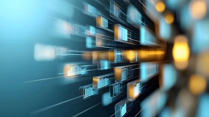Aufkleber - Innovative Digital Strategies for Talent Sourcing and HR Transformation  Abstract circular web design representing the future of recruitment and human resources innovation