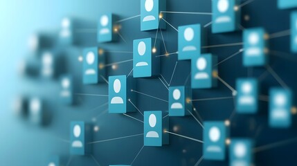 Aufkleber - AI Powered Digital Recruitment Network Showcasing Innovative Hiring Solutions for Streamlined Human Resource Management and Effective Talent Acquisition