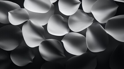Canvas Print - the image is a close up of a bunch of white flowers with black outlines