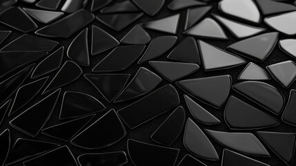 Wall Mural - A black and white photo of a mosaic pattern