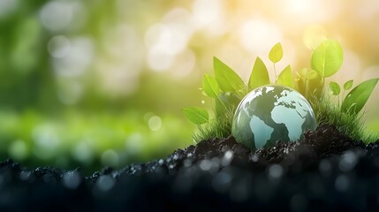 Leinwandbilder - Group of corporate executives brainstorming and discussing green technology strategies and solutions to integrate into their company s sustainability goals and initiatives for a more
