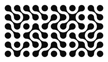 Aufkleber - Set black metaballs isolated on a white background. Modern contemporary geometric shapes and elements. Vector illustration