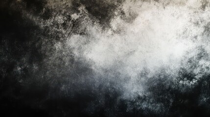 Poster - A grainy gradient background in black, gray, and white with a dark grain texture, creating a retro abstract design.